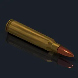 5.56mm X 45mm NATO Bullet