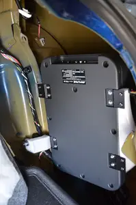 Tesla Model 3 SR+ brackets to mount Alpine PWE-S8 subwoofer