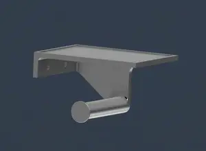 Toilet Paper Roll holder plus tray for phone