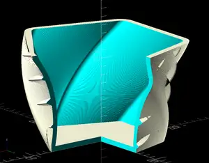 Cache Pot Twisted, Pentagonal, Parametric