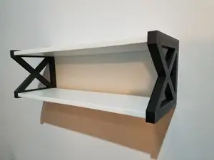 Wall shelf bracket for ikea Burhult shelves