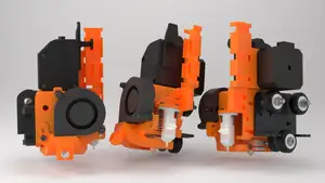 The Panzer : Bondtech BMG + V6 / Volcano / MK8 / Microswiss print head for Creality CR-10 and Ender3 (a remix of "The Tank")