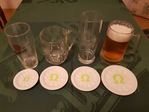 Retro porcelain beermat