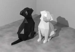 Low Poly Puppy Dog (Head Tilt)