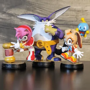 Team Rose Figurine Set: Amy, Cream, Big, and Sticks
