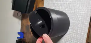 Desktop Trash Can with Swing Top Lid