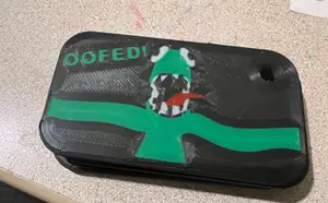Remix of Green Keychain - Flat Multicolor