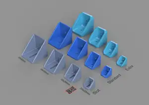 Supported Bracket - 2020 / 3030 / 4040 / 5050 V/T-Slot Profile