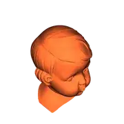Scan Retro Puppenkopf/Scan Retro doll head