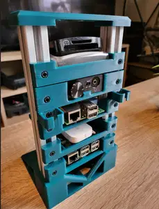Modular 3" rack (for Raspberry Pi and other small electronics)