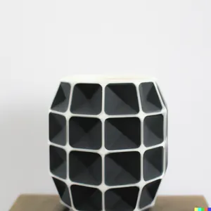 square facet vase