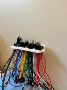 Jumper wire/cable holder/organizer V2.0 (for Arduino, Elegoo, etc.)