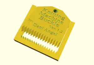 Knitting Machine Buckle for CSM ver. 1.2 (Parametric)