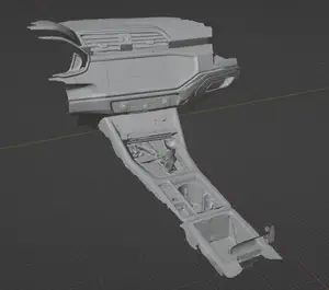 Audi Q3 F3 2022 Middle Console 3D Scan