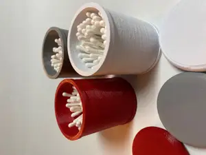 Q-tip box of perfect size for bathroom or makeup desk