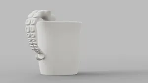 Octopus drinking mug for tea