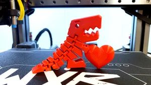 Valentine Flexi Rex with Heart, NO supports