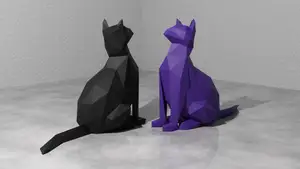 Low Poly Kitty Cat
