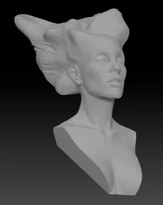 Angel Wing-Haired Lady