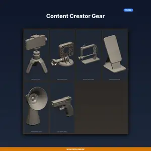 Content Creator Gear - 6-Model STL Bundle