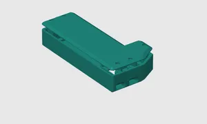 Heltec REmixed case of Meshtastic Heltec V4 Enclosure - Long for 2x18650/21700