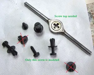 Screw for fastening wheel housing for Mazda 6 car