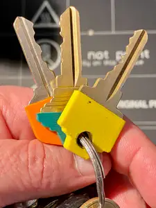 Key ID Caps for Kwikset, Schlage and MinuteKey Key Blanks