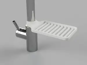 Clip On Sponge holder for kitchen faucets