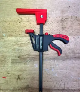 Track saw rail clamp
