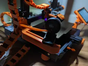 Ender 3 S1/Pro Z-axis Universal Camera Mount (w/ optional LED spotlight and cable chain link)