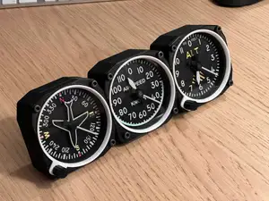 Airplane instruments clocks - MMU