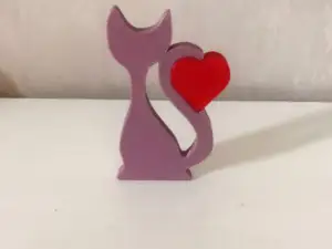 Cat with heart
