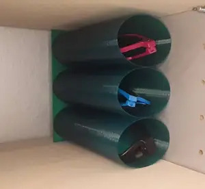 Glasses rack / garage, printed in vase mode