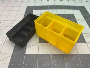 Gridfinity - Divided Vase Bins with Labels (120 models)