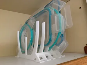 Tupperware Lid Holder (Wide Base)
