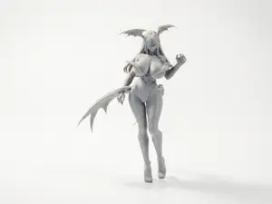 Demon Girl Figurine Fantasy Character 3D Printable