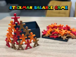 Stickman balance game with box