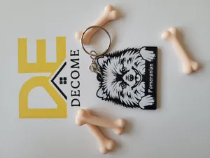 Pomeranian Keychain
