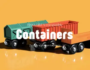 Toy Train IKEA / Brio compatible containers