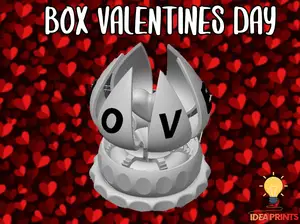 Valentines Day Blooming Flower Gift Box- LOVE Text