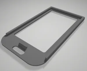 Access card / NFC security badge holder, open back, simple.