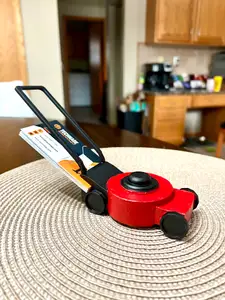 Push Lawn Mower Business Card Holder
