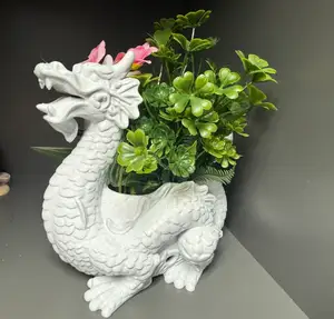 Chinese dragon flowerpot