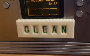 print-in-place dishwasher sign clean/dirty