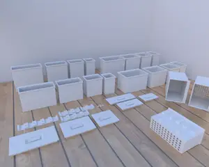 Modular organizer for kitchen cabinet doors