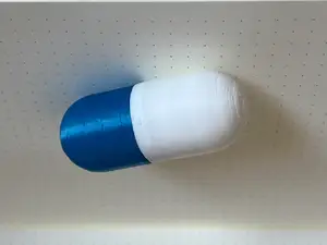 Pill-shaped Pill Container