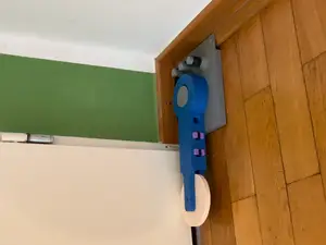 rubber band based automatic door closer