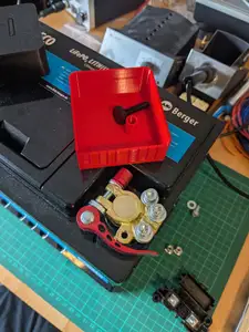 12V battery pole cover