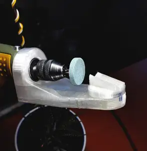 redesigned drill bit sharpener, adjustable and with relief angle for proxxon fbs/ibs