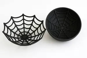 Halloweenaké misky s pavučinou/ Halloween bowls with spider webs